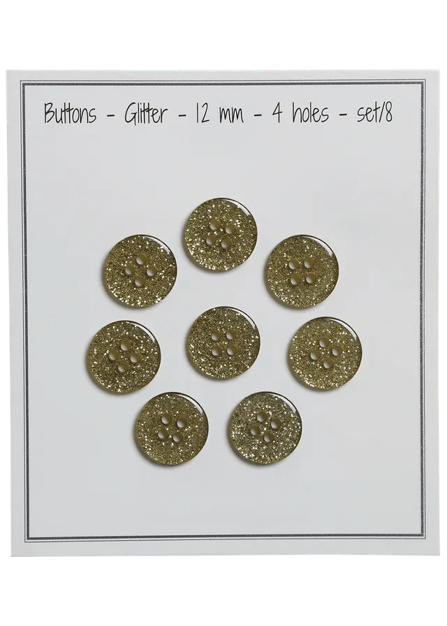 Go Handmade Glitter paljetter 12 mm 8-pk