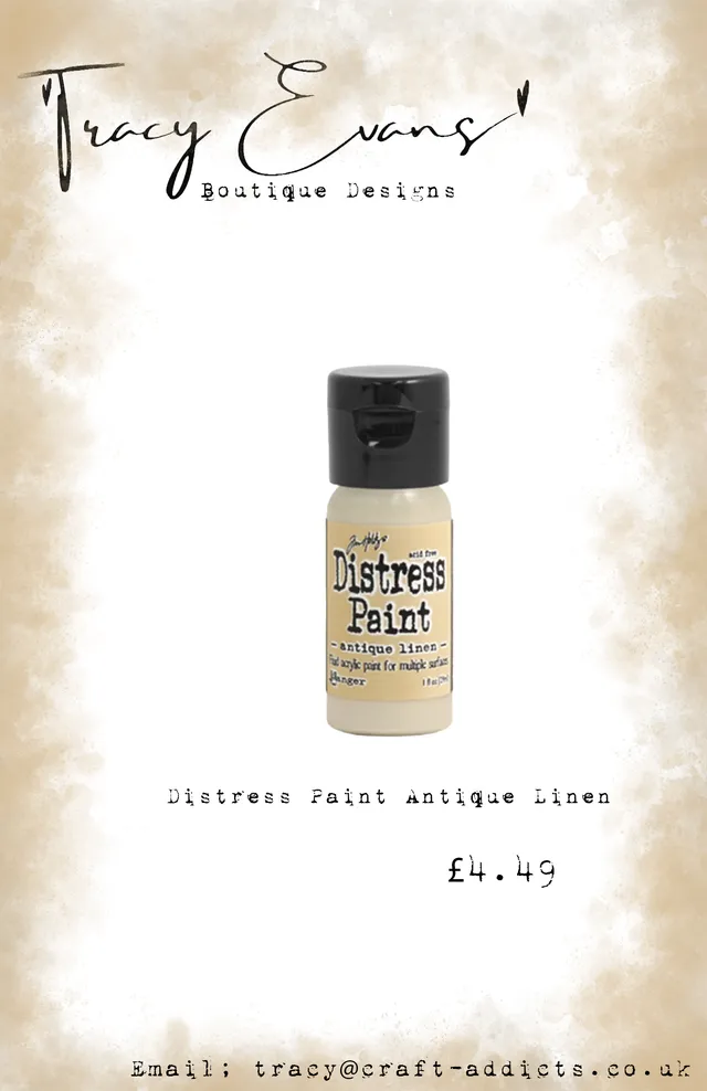 Tracy Evans DI147 distress paint antique linen