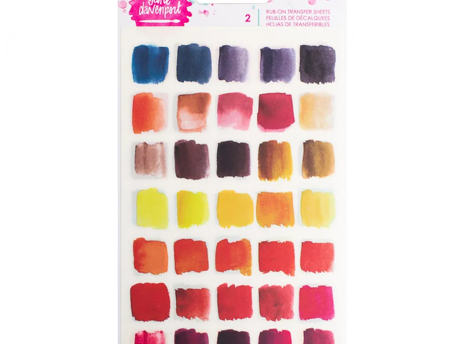 Jane Davenport Bright Swatches Journal Tattoos overføringsbilder