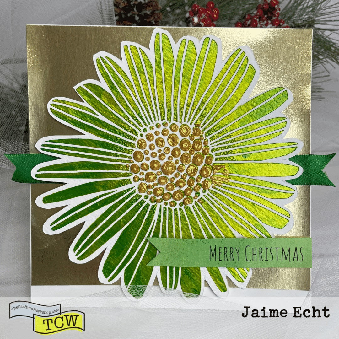 The Crafters Workshop TCW929 Felicia Daisy sjablong 6x6 blomst