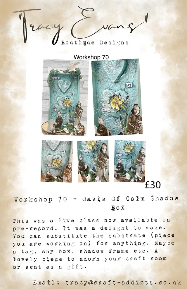 Tracy Evans Design Workshop 070 shadow box oasis of calm