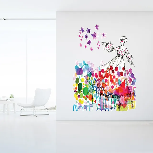 Jane Davenport Portofino Girl veggkunst flyttbar stor