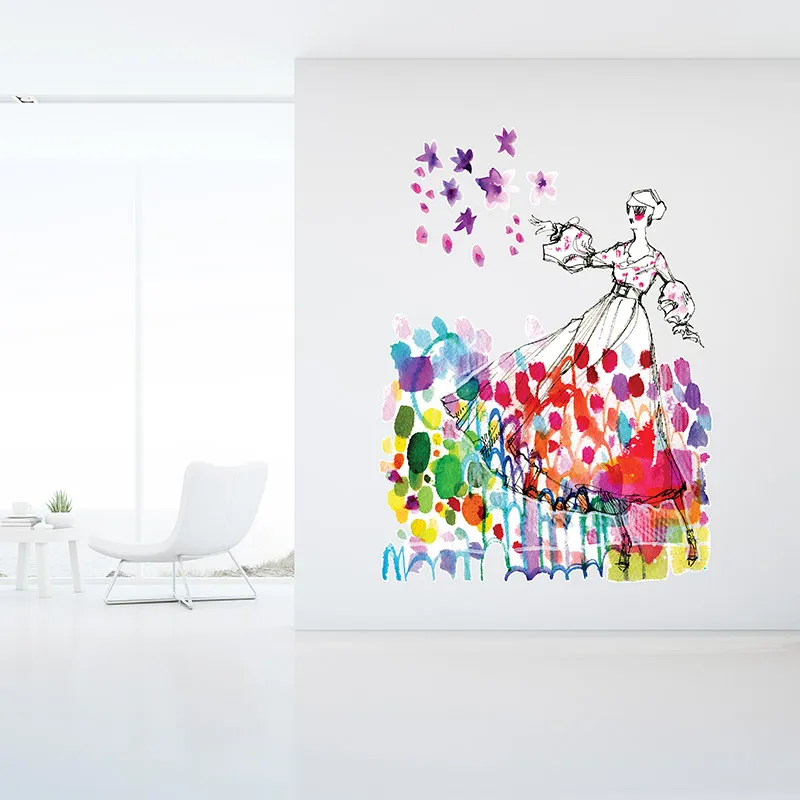 Jane Davenport Portofino Girl veggkunst flyttbar stor