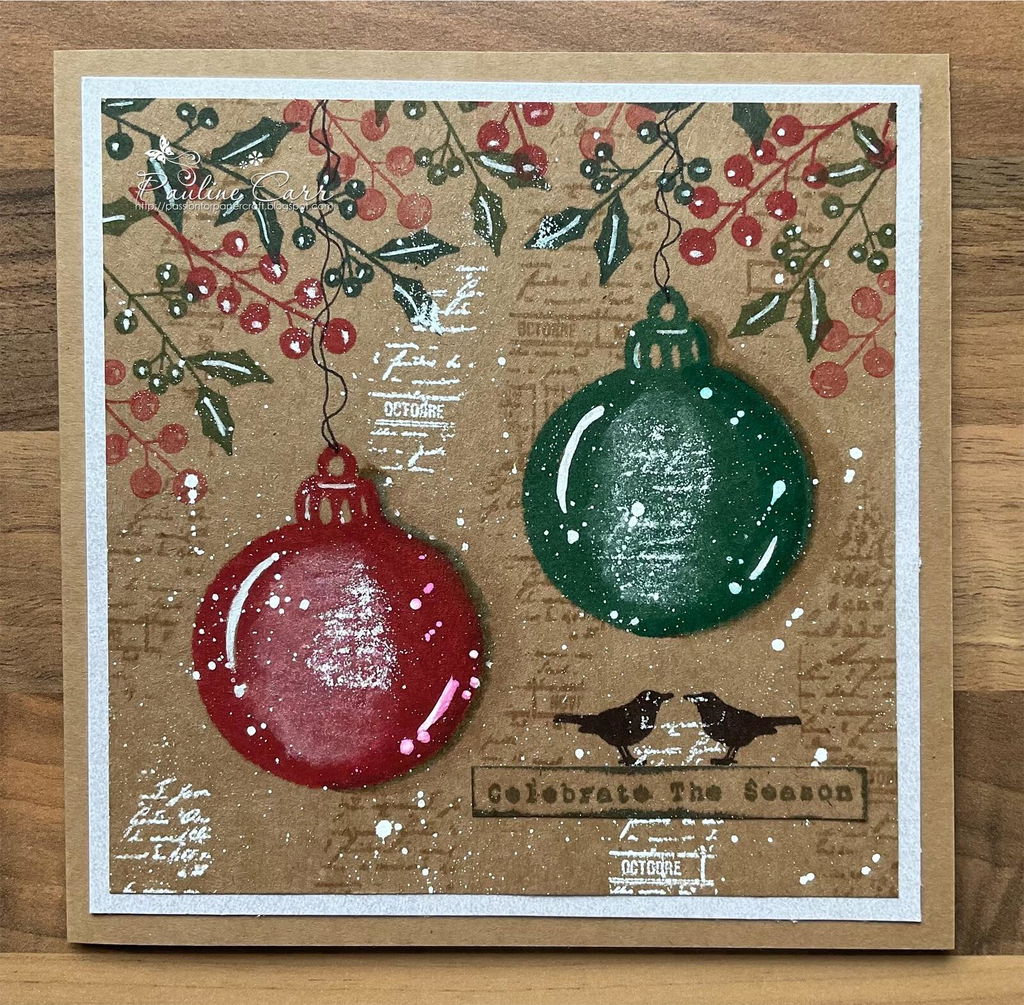 Tracy Evans Design TE018 Decorations stempel A7 jul