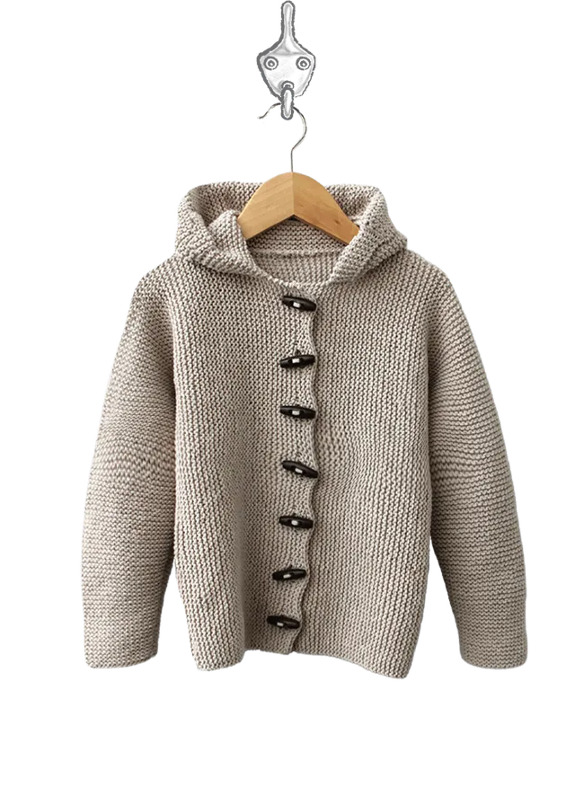 Go Handmade Gilet à capuche vest med hette 7-12 år