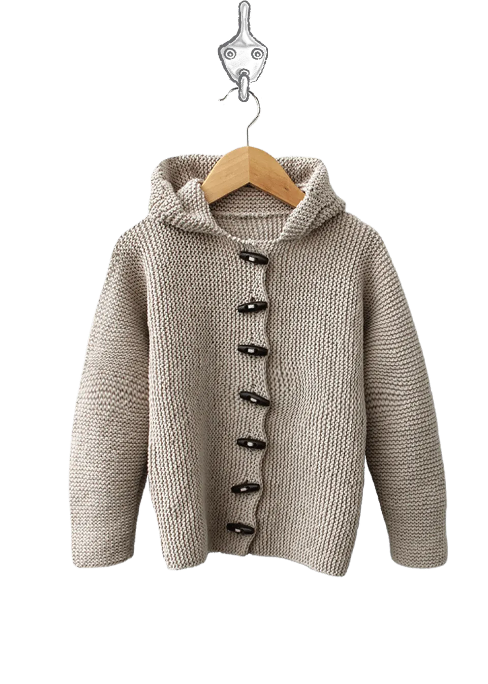 Go Handmade Gilet à capuche vest med hette 7-12 år