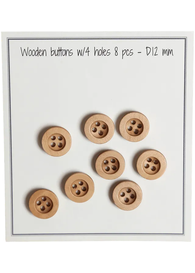 Go Handmade trekuler rille 12 mm 8-pk natur