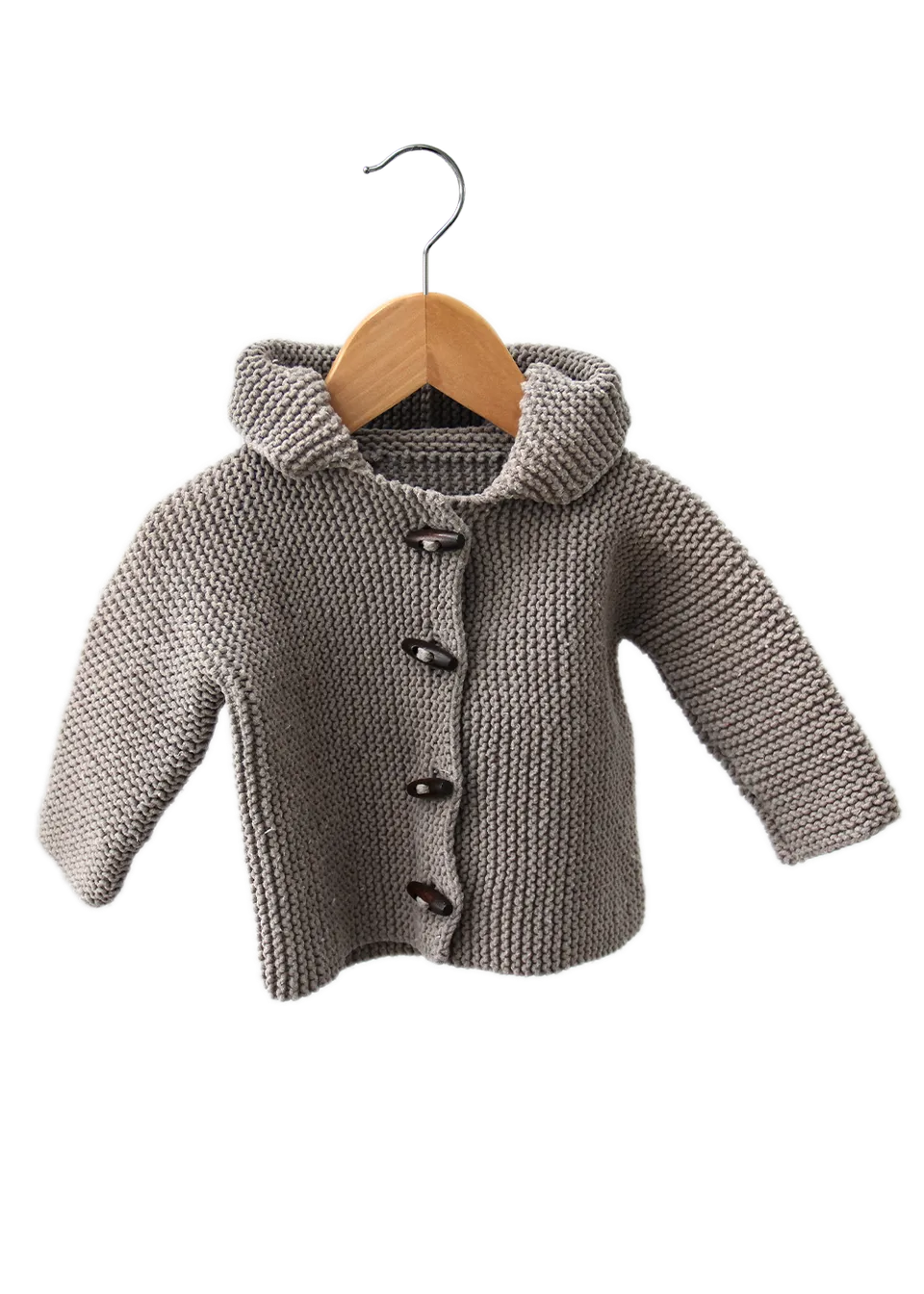 Go Handmade hettejakke baby strikkeoppskrift 3-6 mnd
