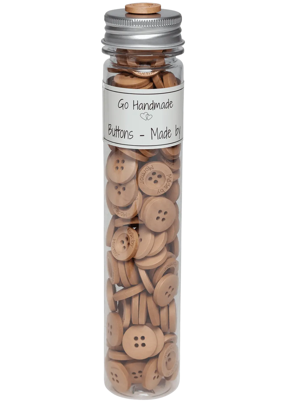 Go Handmade Made by Mormor knapper 18 mm 145 stk med tekst
