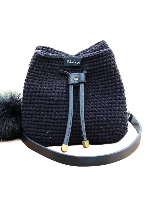 Go Handmade Bucket Bag bøtteveske sett med PU-bunn