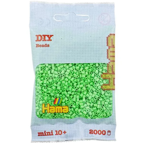 Hama Mini perler pastellgrønn 2000 stk 2,5 mm