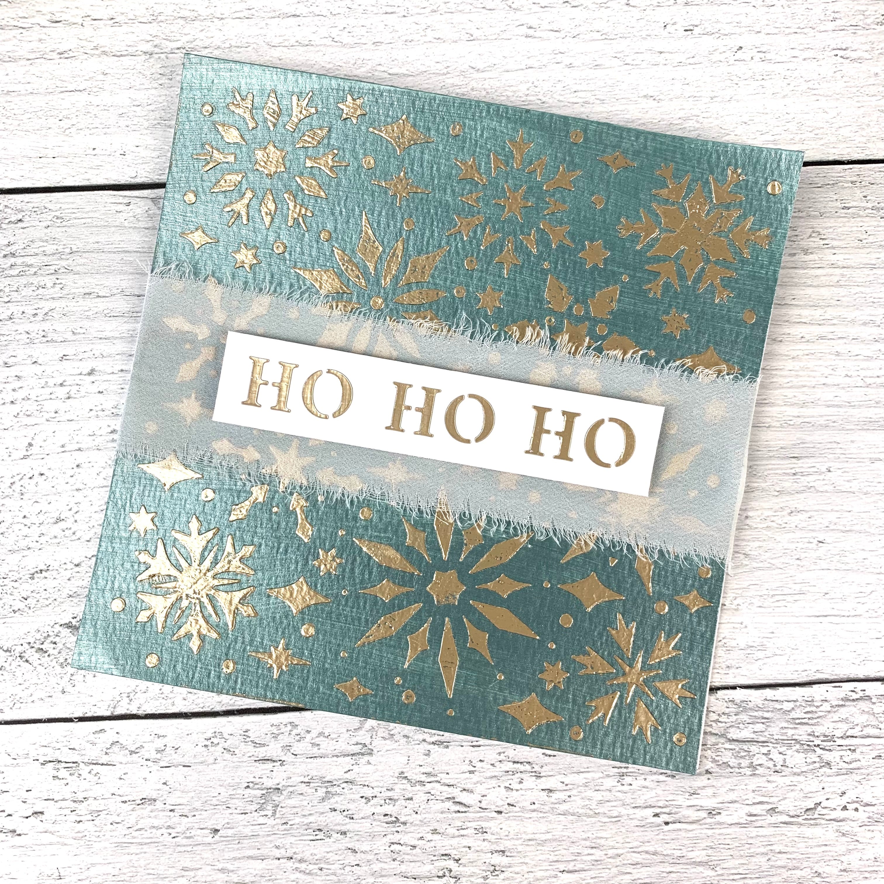 The Crafters Workshop TCW1057 Snowflake Sparkles sjablong 6x6 snøflak