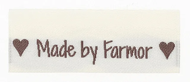 Go Handmade merkelapper Made by Farmor 10 stk vevd