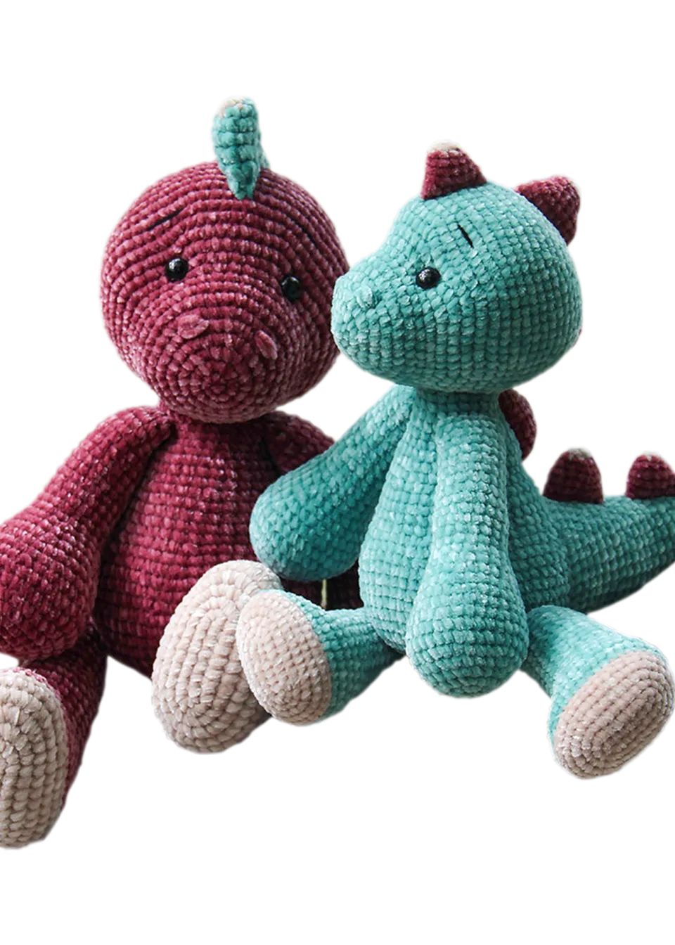 Go Handmade Dino hekleoppskrift 40 og 48 cm