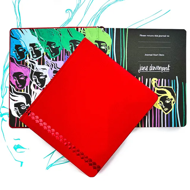 Jane Davenport A Little Black Magic square journal skissebok