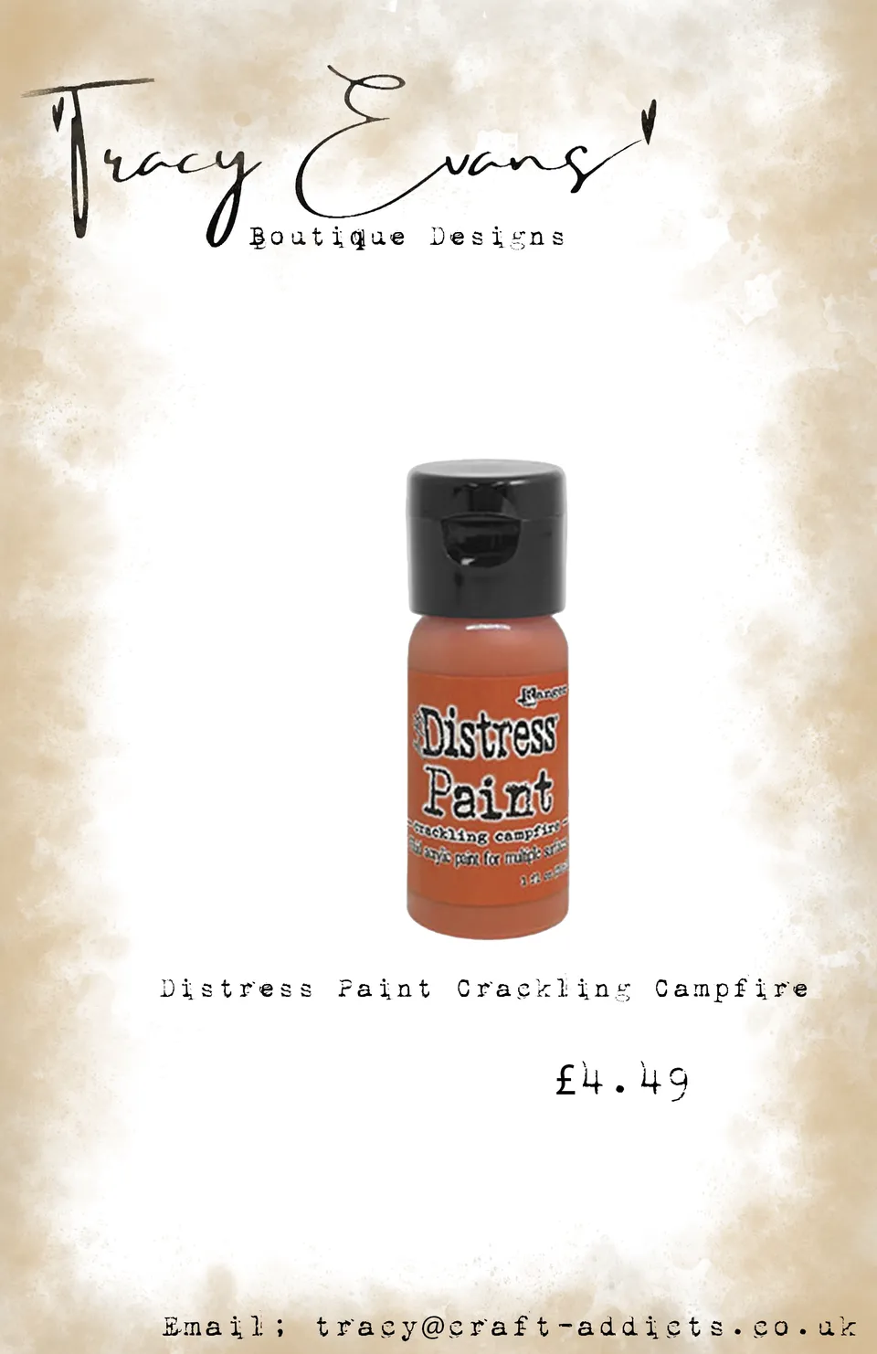 Tracy Evans Design Distress Paint DI151 akrylmaling Campfire