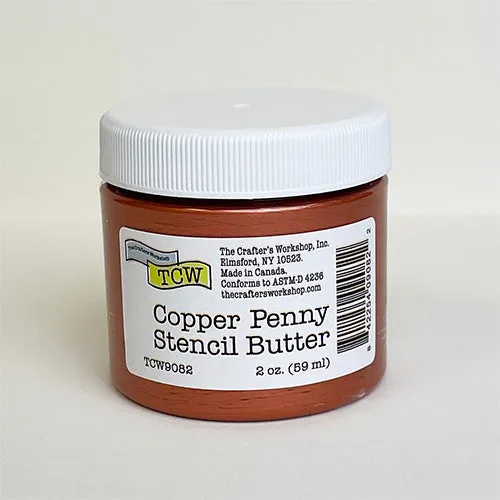 The Crafters Workshop Stencil Butter Copper Penny pasta 2oz kobber