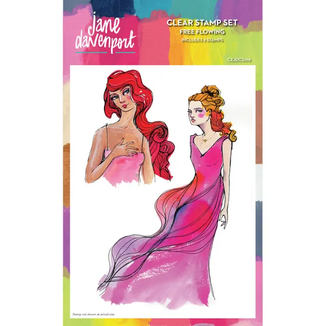 Jane Davenport Halcyon Days Free Flowing stempler