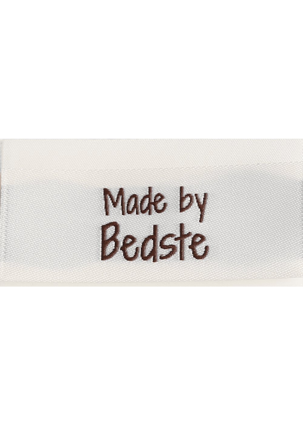 Go Handmade vevd merkelapp 35x19 mm Made by Bedste 10 stk