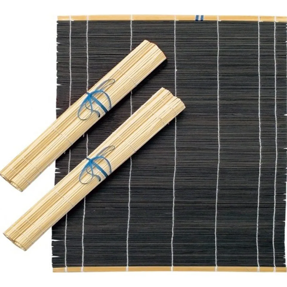 KEM Penselmatte sort bambus 30x40 cm rullbar