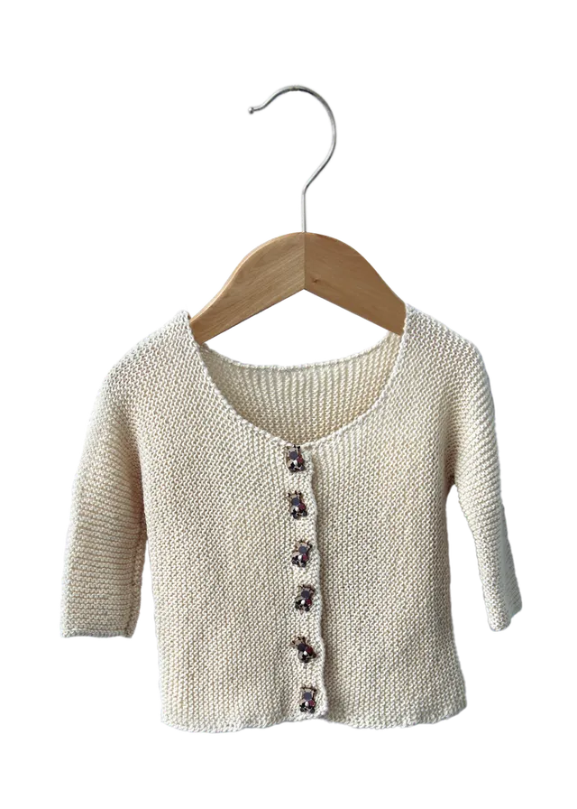 Go Handmade Cardigan Classic strikkeoppskrift 3-6 mnd
