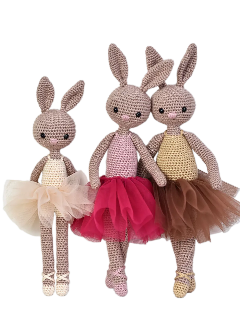 Go Handmade Ballet Bunnies heklekit kaniner