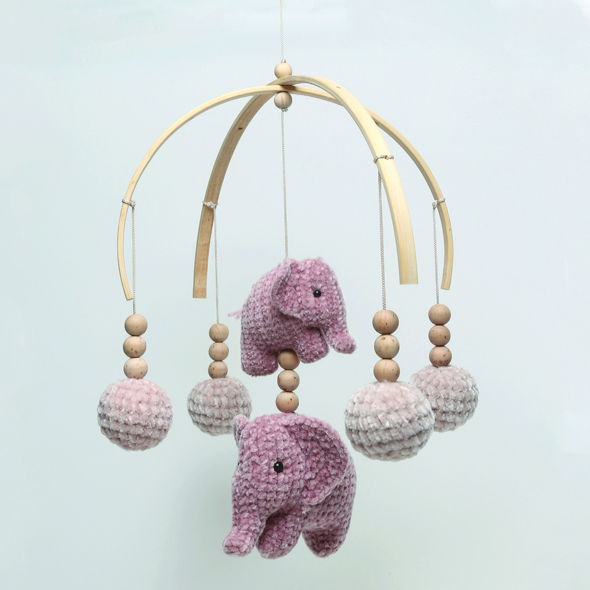 Go Handmade bambusringer halvrund med hull