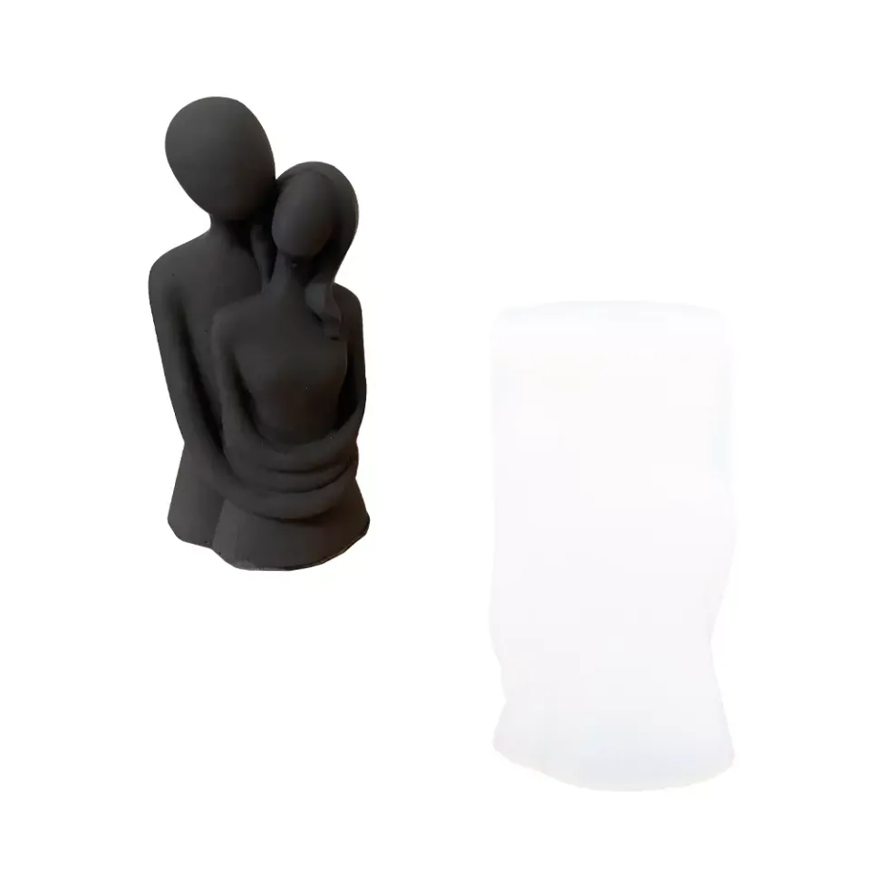 Jesmonite Lovers silikonform 13,8 cm dekor