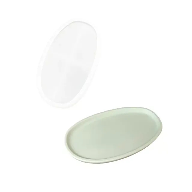 Jesmonite silikonform irregular oval dish S ovalt fat
