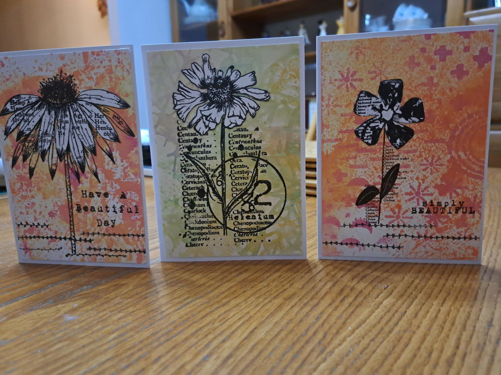 Tracy Evans Design Alpha Florals TE032 stempel A5 blomster