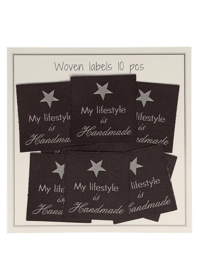 Go Handmade vevde merkelapper my lifestyle brun 10 stk