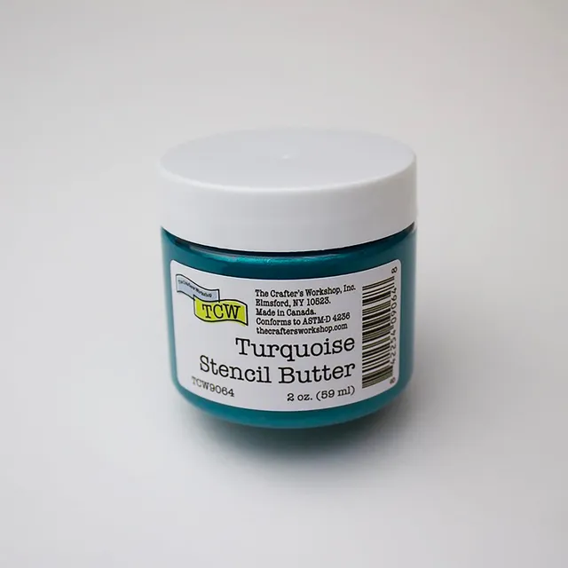 The Crafters Workshop Stencil Butter pasta turkis 2oz skimmer
