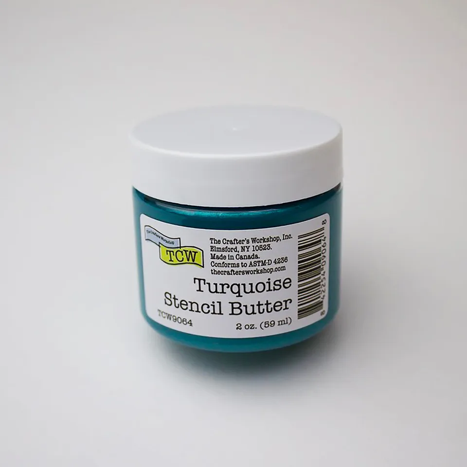 The Crafters Workshop Stencil Butter pasta turkis 2oz skimmer