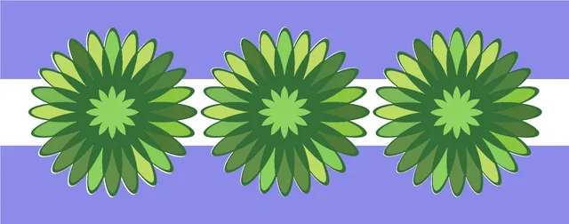 The Crafters Workshop TCW6023 Triple Daisies slimline sjablong lagdelt