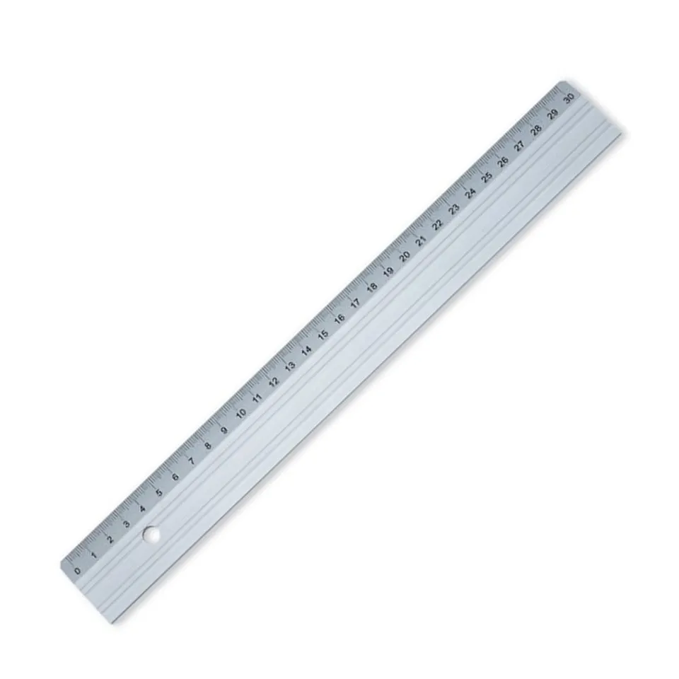KEM linjal aluminium med stålkant kuttekant