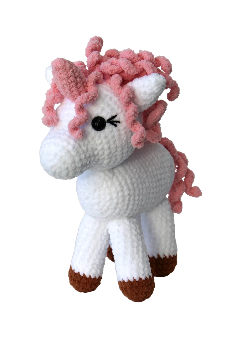 Go Handmade Licorne hekleoppskrift enhjørning 25 cm
