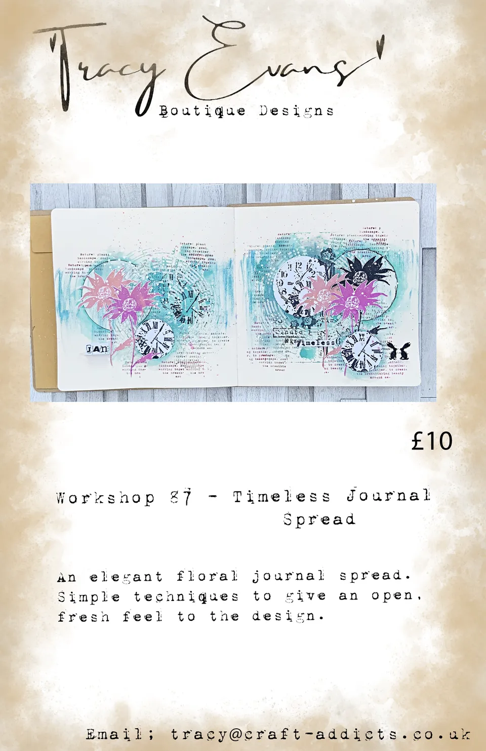 Tracy Evans Design Workshop 087 nettkurs timeless journal