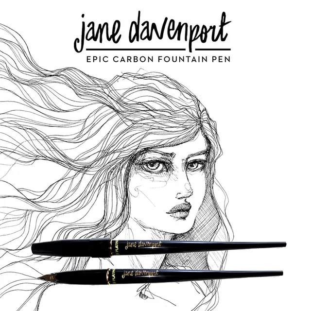 Jane Davenport Epic Pen 2nd Edition fyllepenn fin sort