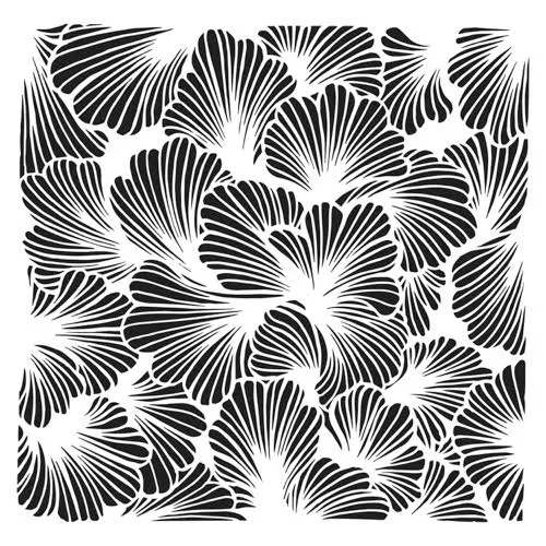 TCW TCW924 Lush Petals sjablong 6x6 blomster