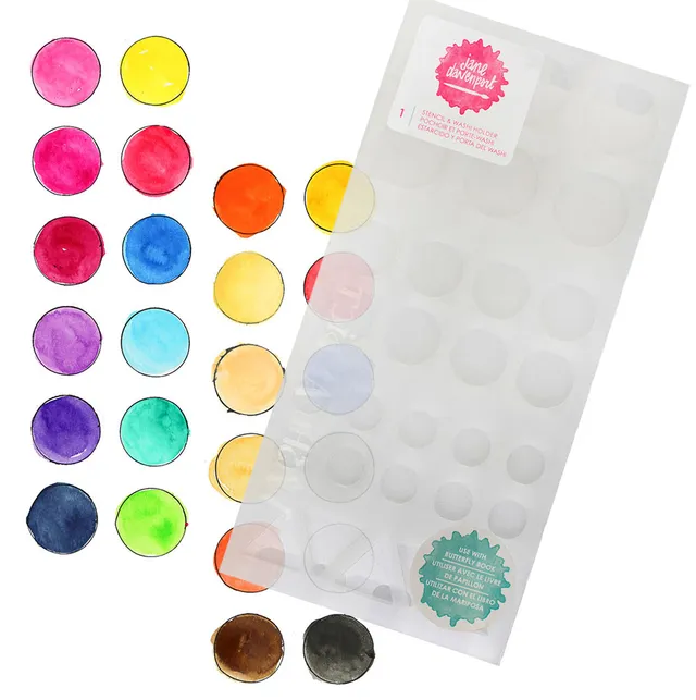 Jane Davenport Travel Swatching Stencil washi-holder
