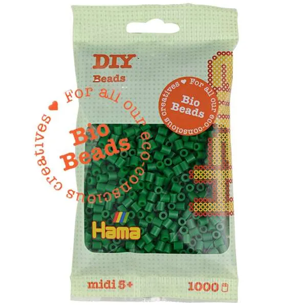 Hama Bio perler grønn 1000 stk 5 mm