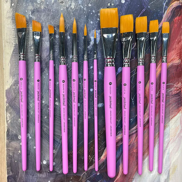 Jane Davenport Brush Ballet Arabesque penselsett akryl