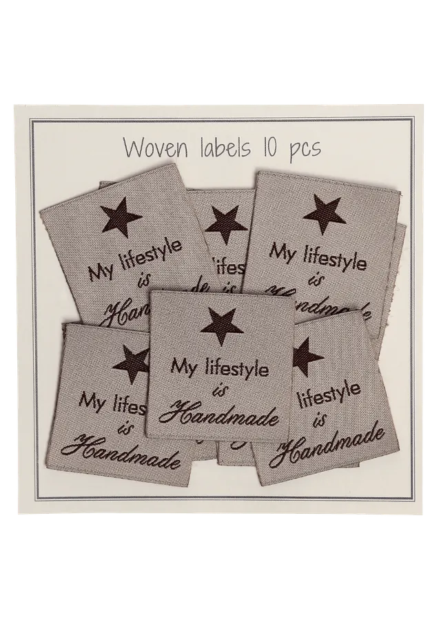 Go Handmade My lifestyle is handmade lapper 33x30 mm beige 10 stk