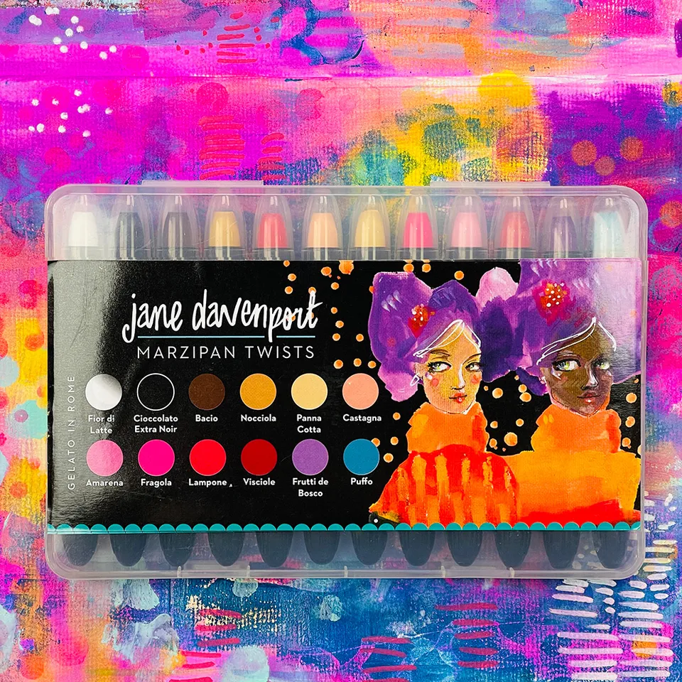 Jane Davenport Marzipan Twist akvarellkritt hudtoner