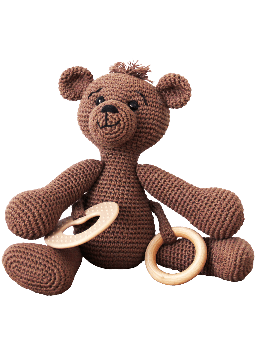 Go Handmade Sensory Teddy heklesett mørkebrun