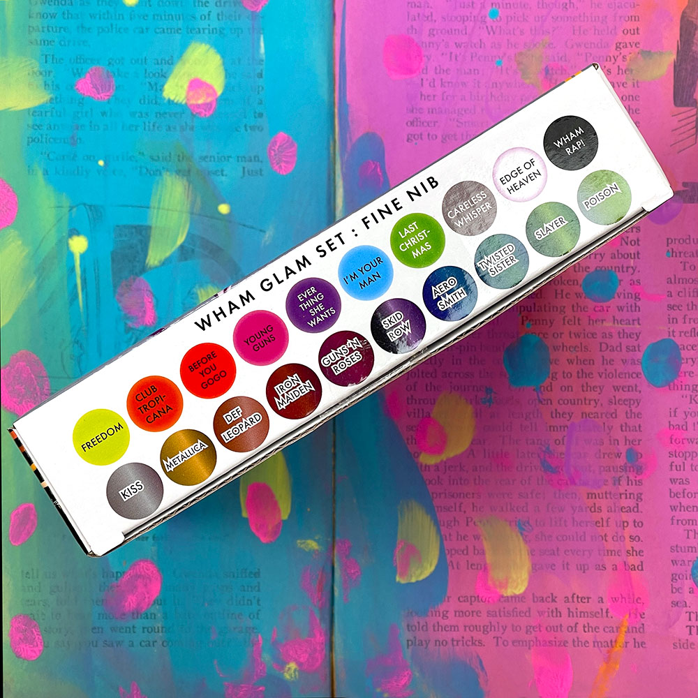 Jane Davenport Wham Glam Musical Markers malingstusjer 20 neon metallic
