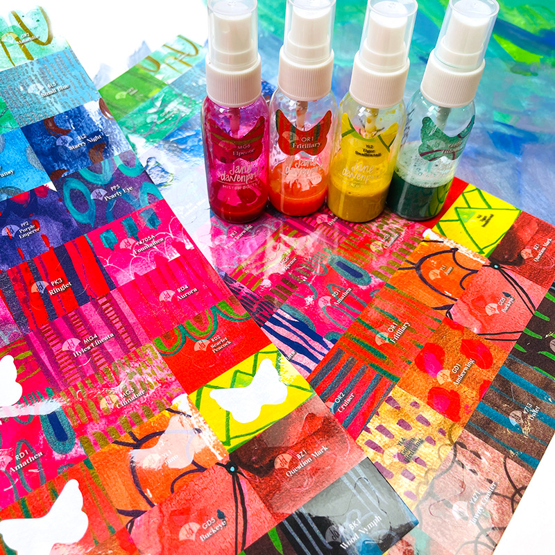 Jane Davenport Art Supply klistremerker organisering