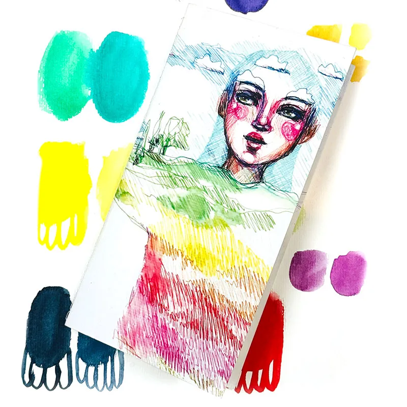 Jane Davenport LevARTation Light Hearted reisejournal liten