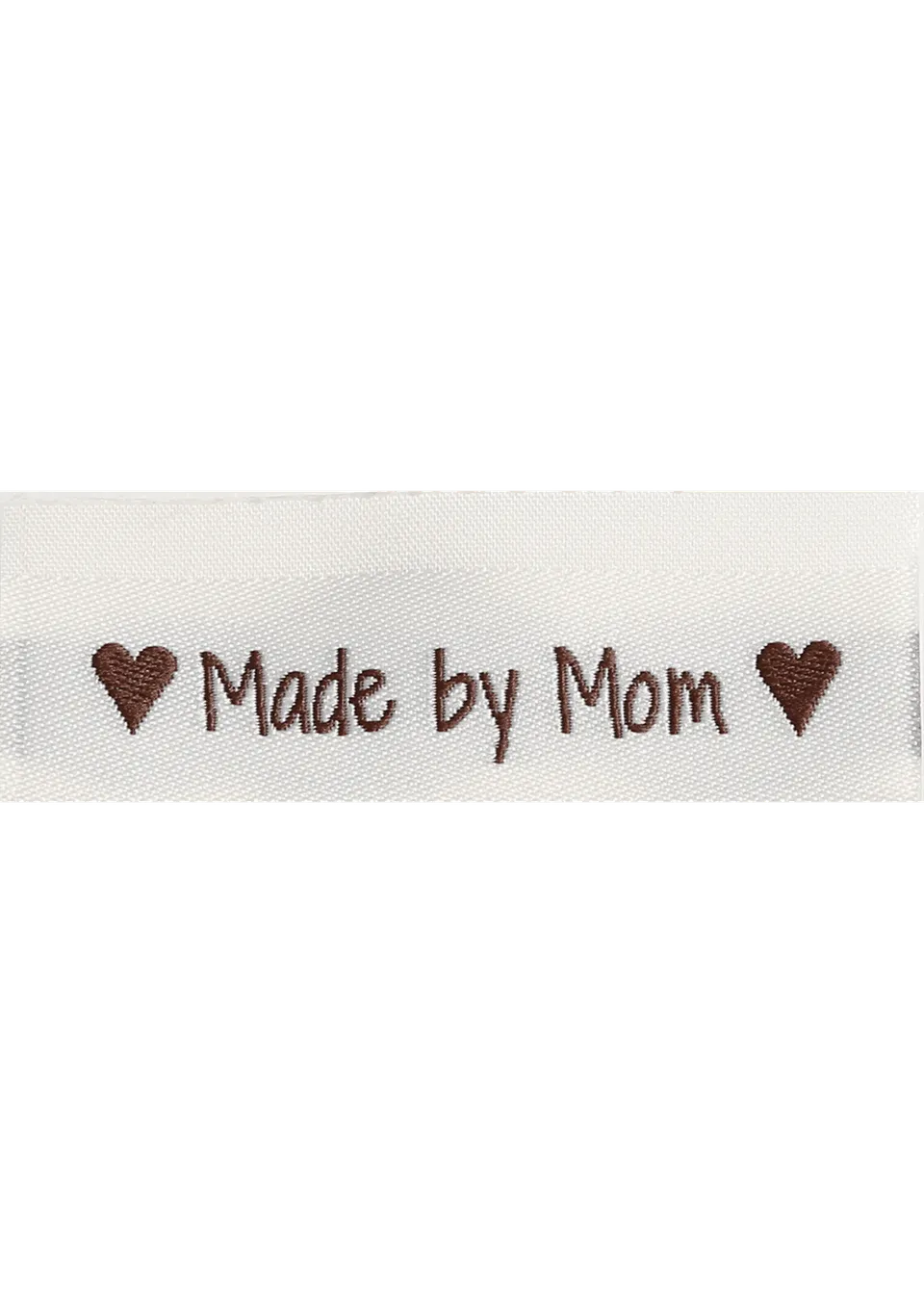 Go Handmade merkelapper Made by Mom 50x11,5 mm 10 stk