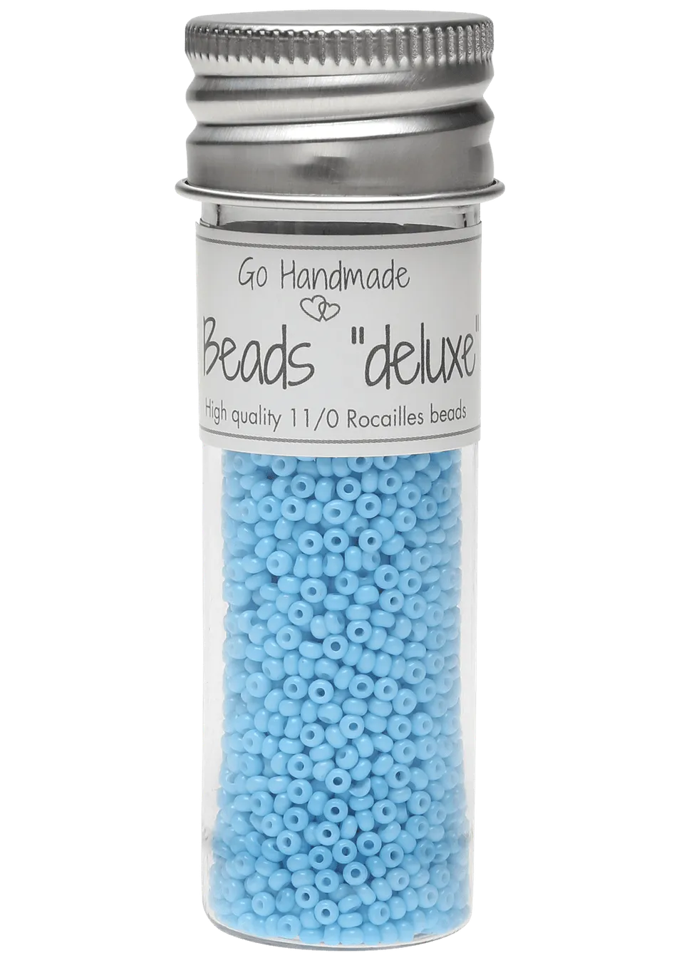 Go Handmade Glass Beads glassperler sea blue 2,2 mm – 30 g